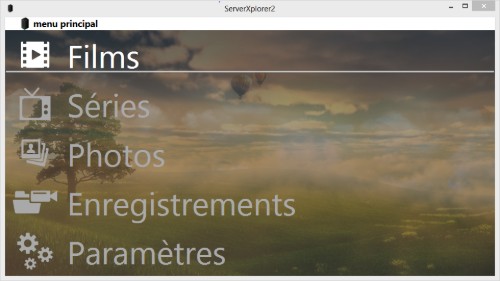 Menu principal
