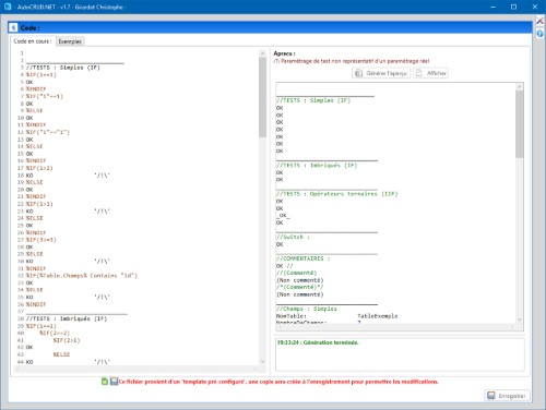 Perso. d'un script (Test)